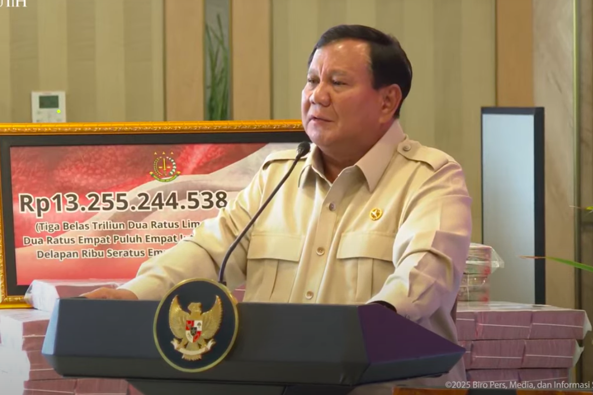 Satu Tahun Pemerintahan Prabowo, Kejagung Serahkan Rp13 Triliun ke Negara
